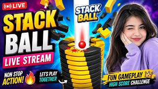 🔴 STACK BALL GAMEPLAY LIVE | Watch Till The End 🔥