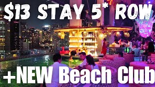 $13 Top Budget Hotel +NEW Tribe Sky Beach Club Bangkok 5 Star Emsphere Mall DJI IKEA W Market