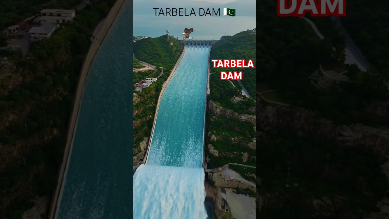 Tarbela Dam Spillway Gate Open 