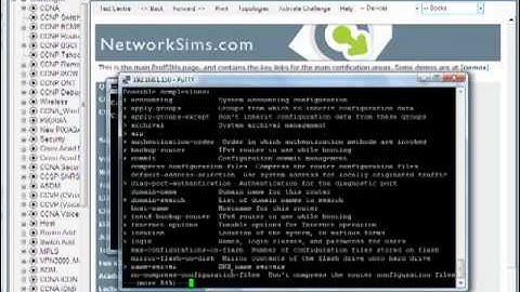 NetworkSims ProfSIMs Juniper Simulator Demo