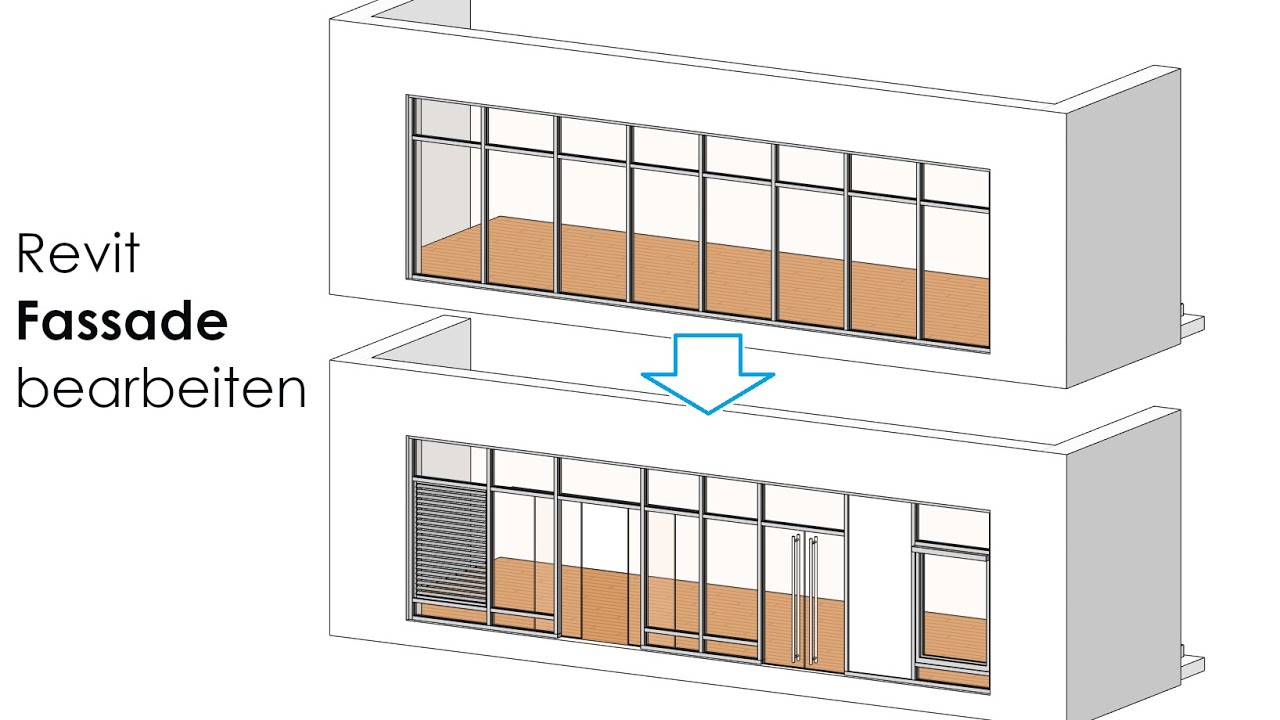Revit - Fassade bearbeiten