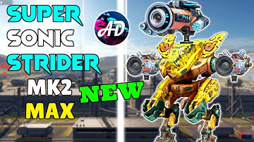 New Super Sonic STRIDER With SCATTER & DEVASTATOR 🎶 | War Robots 6.6.0 Mk2 Gameplay WR