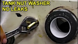 Toilet Tank Bowl Leaks at Bolts Nut Washer  Slow Drip  20 Minute Fix