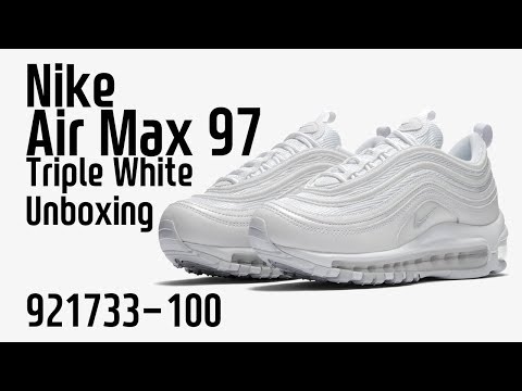 나이키 에어맥스 97 트리플 화이트 언박싱. (Nike Air Max 97 921733-100 Triple White Unboxing)