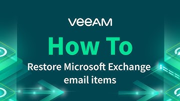 How to Restore Email Items Using Veeam Explorer