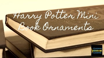 Harry Potter Mini Book Ornaments - DIY
