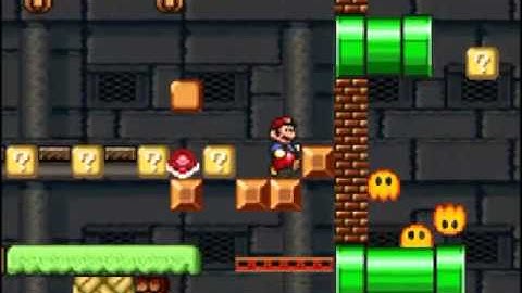 Super mario flash Level without name 4-4 Simple is confusing