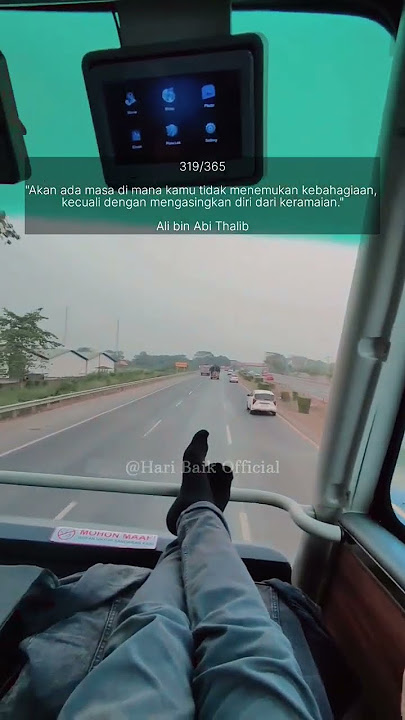 menikmati senja di dalam bus #quote #storywa #shorts #busmania