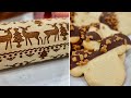 Trying out an embossed rolling pin on shortbread  no icing cookie decorating  vlogmas 2021 day two