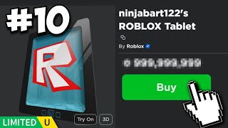 10 RAREST ITEMS In Roblox History