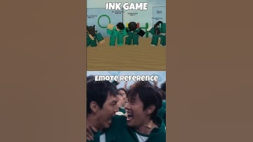INK GAME Emote vs Squid Game Meme Reference Comparison 2 #shorts #roblox #inkgame #squidgame