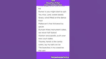 Thumbnail of One Ghostface Killah [Verse 1: Ghostface Killah] #hiphop #rap #verse #lyrics #nelly
