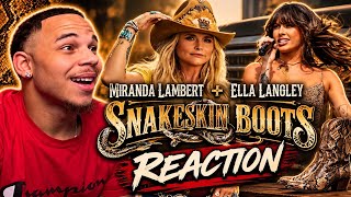 EX COUNTRY HATER REACTS TO MIRANDA LAMBERT + ELLA LANGLEY - SNAKESKIN BOOTS (LYRIC VIDEO)