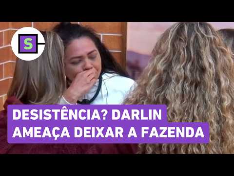 A Fazenda: Quitting? Darlin threatens to leave the reality show in the first week