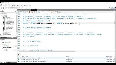 SQL WHERE Clause | How to filter records in SQL | Extract records that fulfill a specified condition