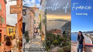 south of france travel vlog 🇫🇷 nice, villefranche, menton, èze, st paul, monaco - côte d'azur ☀️🩵💙