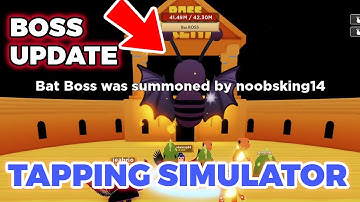 Roblox Tapping Simulator Boss Update & Daily Prize Wheel 50M