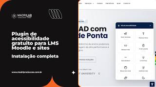 Plugin de acessibilidade gratuito para LMS Moodle e sites | Instalação completa