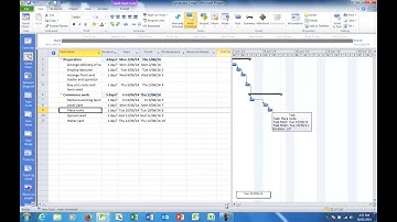 Microsoft Project 2010 - how to create a project - # 1 in the series