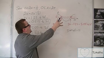 OCR MEI Core 2 7.17 Solve cos(2x) = 1/3 between 0 and 2pi radians