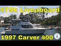 Sold  79900  1997 carver 400 cockpit motor yacht for sale