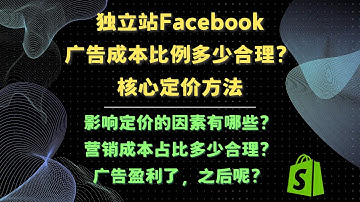 独立站产品定价 合理的营销成本是多少钱？推广成本控制在多少比较合适？怎么定价、定价多少 产品利润计算方法 定价误区 投广告亏钱怎么调整价格？
