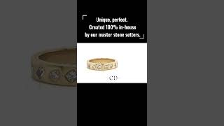 🔥 Custom Burnish “Gypsy” Set Wedding Band | Christopher Fine Diamonds