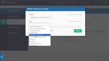 How to move a list with actionetics