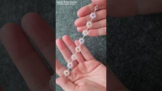 Aurora crystal design bracelet making. Beads bracelet beading tutorial. #shorts #short #diy