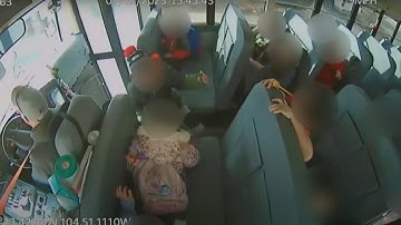 School bus driver charged after video shows him slamming on brakes with students on board