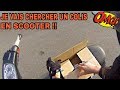 Je vais chercher un colis en scooter 