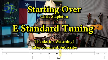 Starting Over - Chris Stapleton (Bass Cover with Tabs)