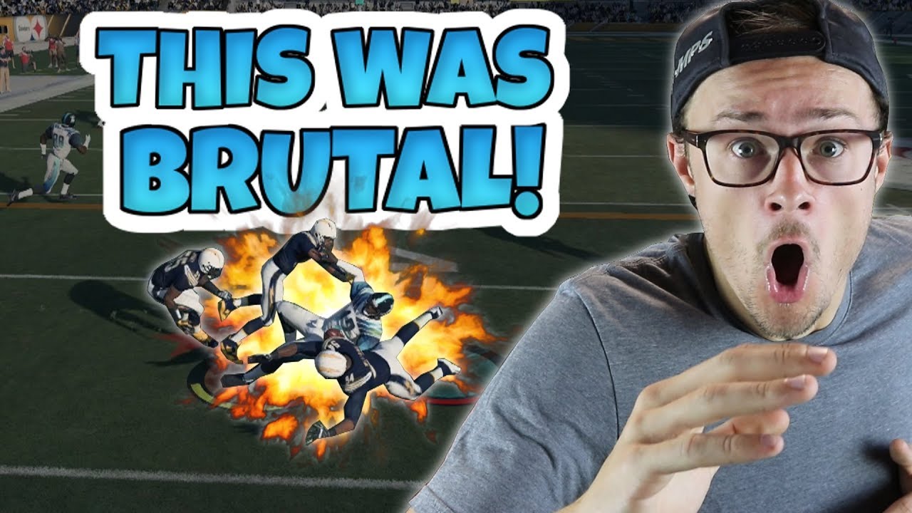 THE MOST VICIOUS HIT STICK! - IS THIS GUY STILL ALIVE!? Madden 18 Packed Out