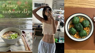 WHAT I EAT IN A DAY part11 | cozy rainy day vlog🌧️ | 여름 장마 일상 🍵🍥