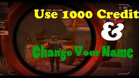 How to change your name in CODM with the help of 1000credit (don