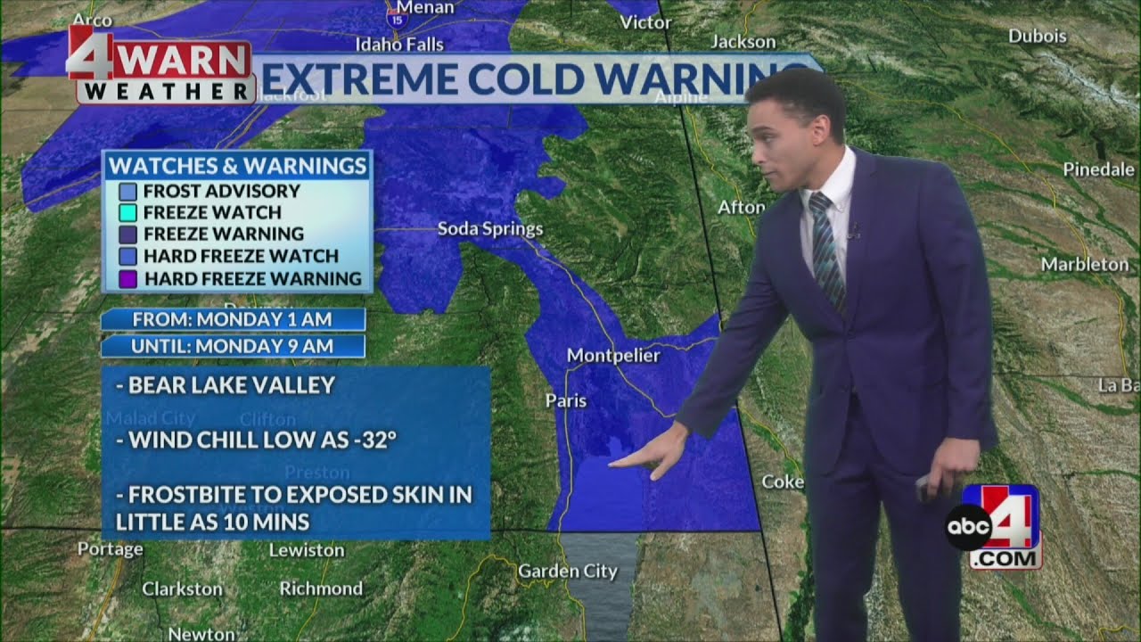 Dangerously cold wind chill coming to Utah - YouTube