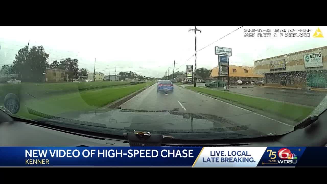 Kenner police release dash cam footage of chase