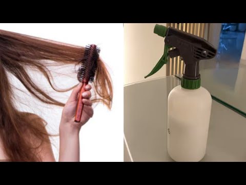 بخاخ لفك تشابك الشعر وتثبيته وتهجيد النفشه بمكونين بس لجين قفاص