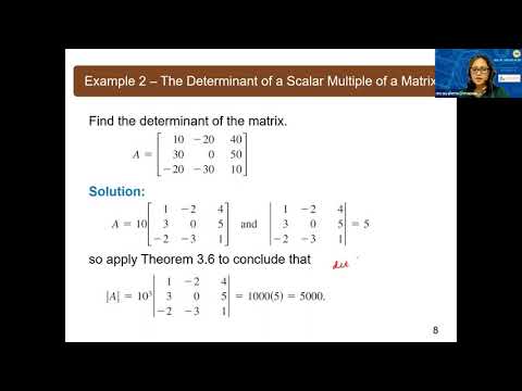 Properties of Determinants