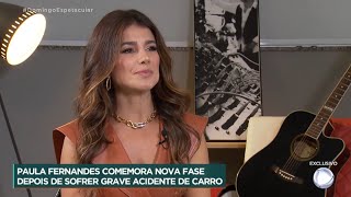 Paula Fernandes fala sobre acidente, fama de antipática e suposto romance com Roberto Carlos.