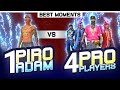 1 Piro Adam 😂 Vs Pro players || Free Fire 1 Vs 4 Insane Gameplay By H Four - Garena Free Fire