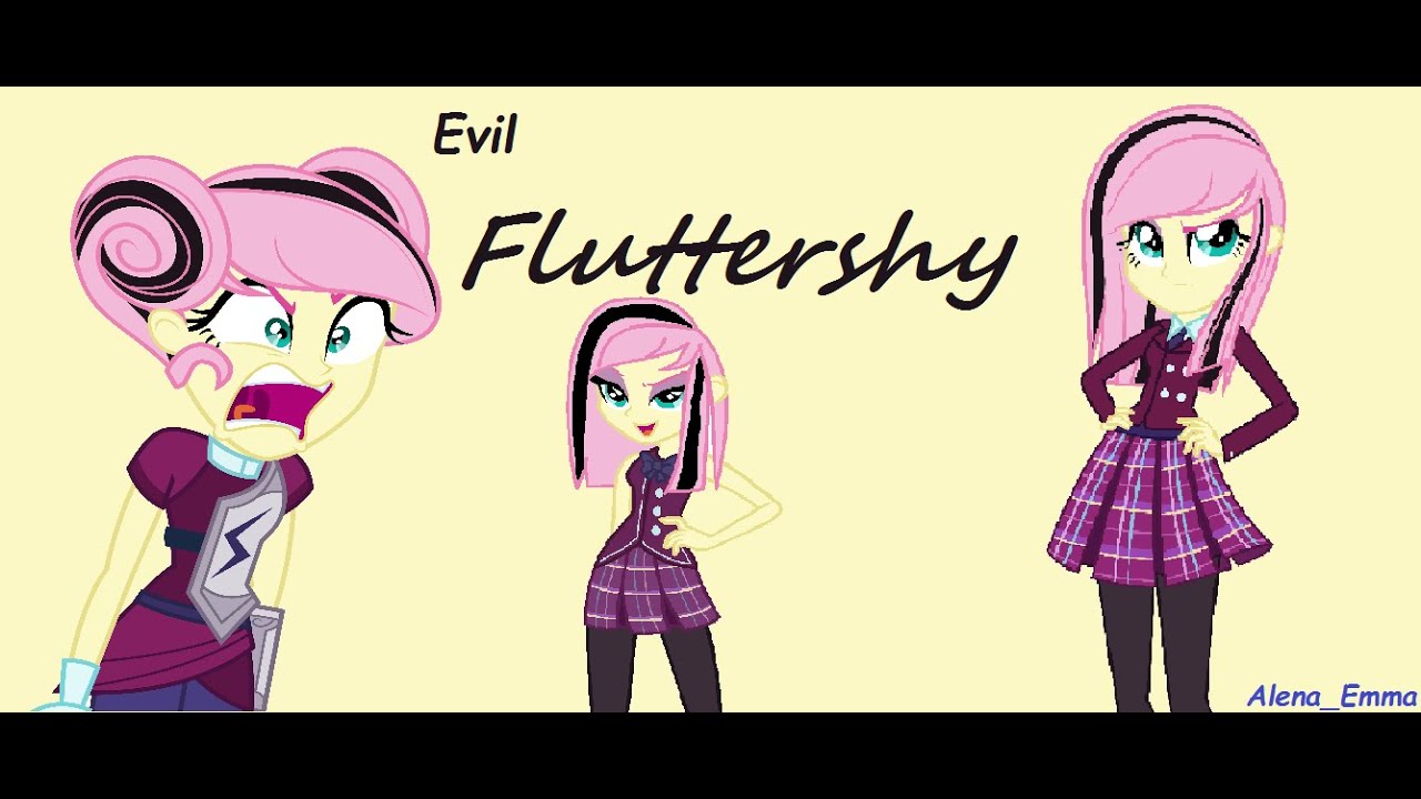  My  little  pony  Equestria  Girls Evil Fluttershy in Paint  