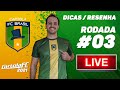🔴 LIVE DICAS / RESENHA RODADA #3 | Cartola FC 2021 - Marinho +10