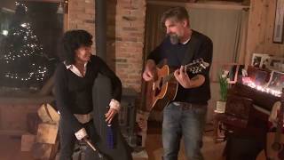 Video thumbnail of "Avalon  - acoustic duo cover of Roxy Music song by Petty Chavez"