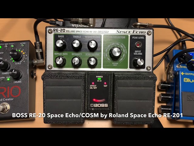 BOSS RE-20 Space Echo/Review＆Demo/リバーブ的にセッティングして