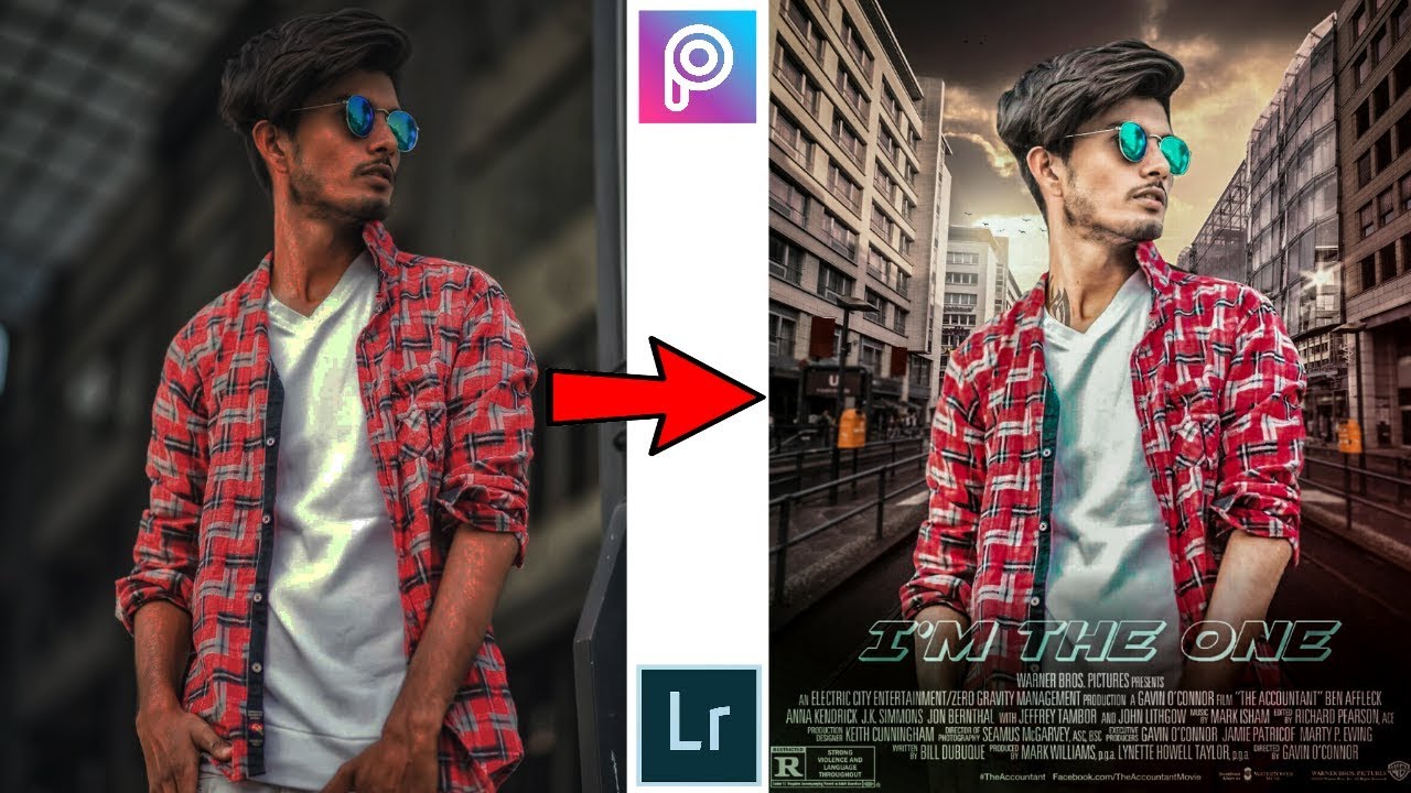Picsart movie poster editing Easy movie poster manipulation mobile