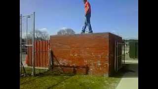 Backflip off high wall (first attempt)