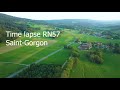 Ref:xmDlC2lRiLo Haut-doubs �t� 2021. time lapse rn57 saint gorgon main. le haut-doubs vu du ciel