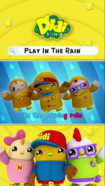 #shorts Didi & Friends | Play In The Rain