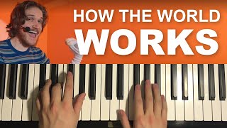 Video thumbnail of "Bo Burnham - How the World Works (Piano Tutorial Lesson)"